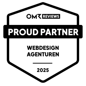 OMR Reviews Proud Partner Webdesign Agenturen